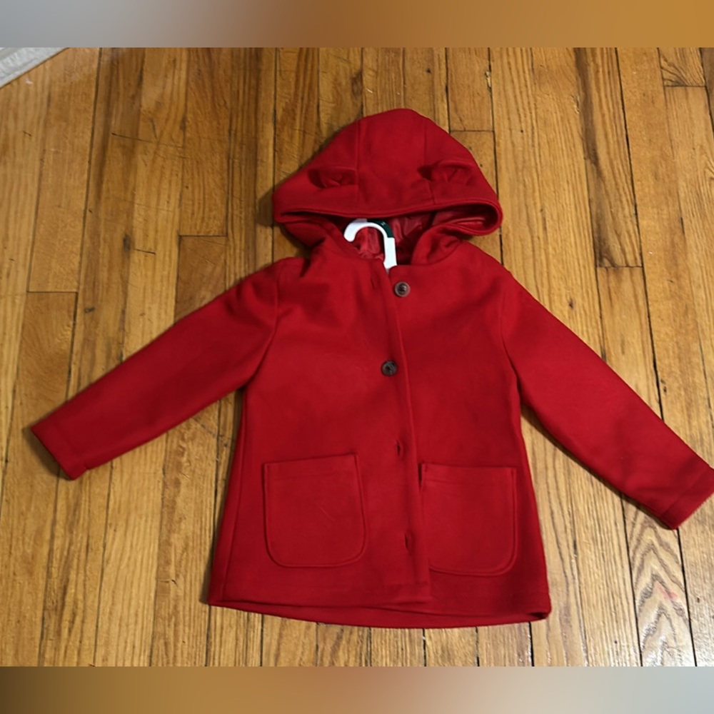 Old navy toddler girls Peacoat red 3T NWOT